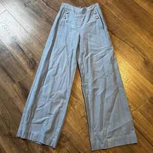 Good Luck Gem - High Waist Blue Women's Pants